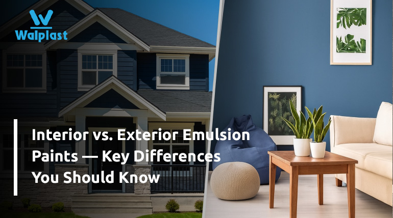 Interior vs. Exterior Emulsion Paints — Key Differences You Should Know