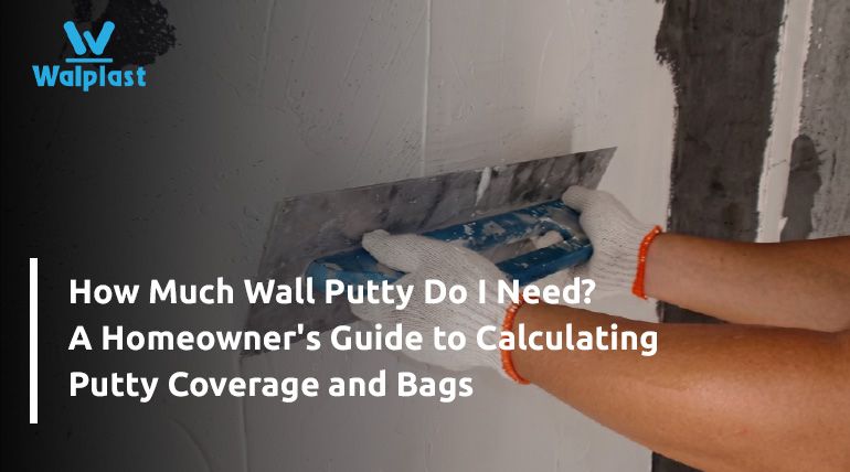 HomeSure Wall Putty providing excellent wall coverage