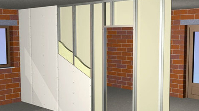 Gypsum Board partition walls installation procedure using lightweight metal framework and HomeSure GypEx Board by Walplast.